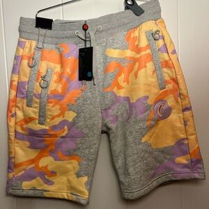 Cookies NWT Gray and Multicolor Camouflage Men Shorts